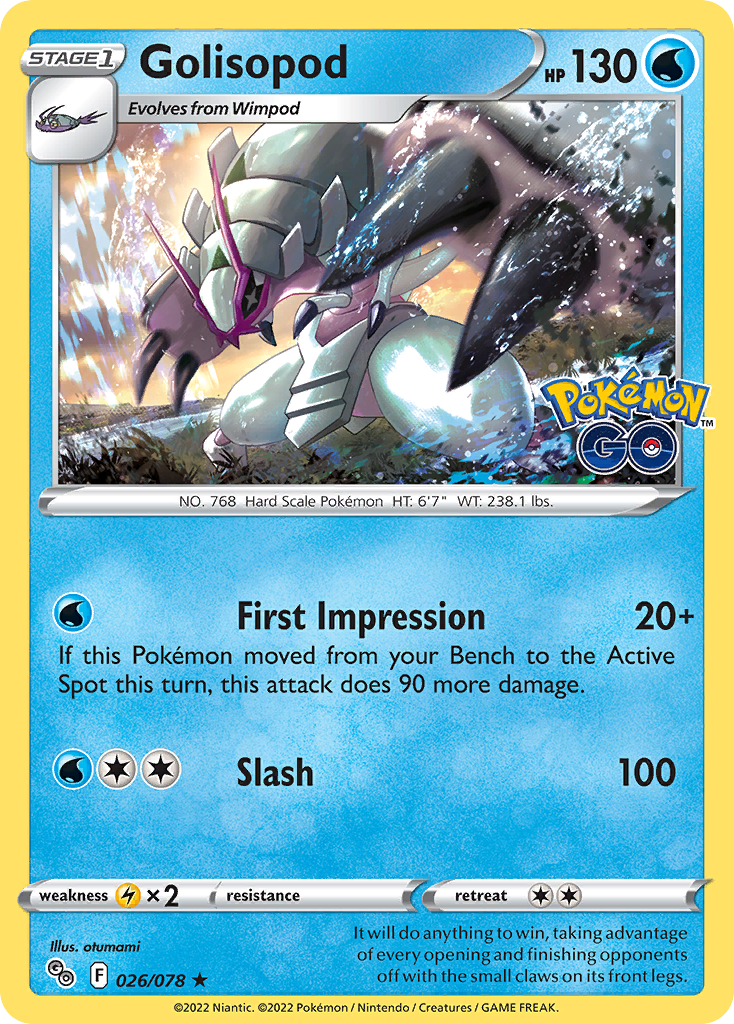 Golisopod (26/78) - [Holo Foil] Pokemon GO (PGO)