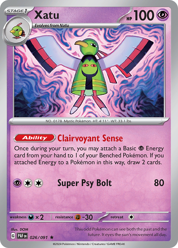 Xatu (26/91) - [Holo Foil] Paldean Fates (PAF)