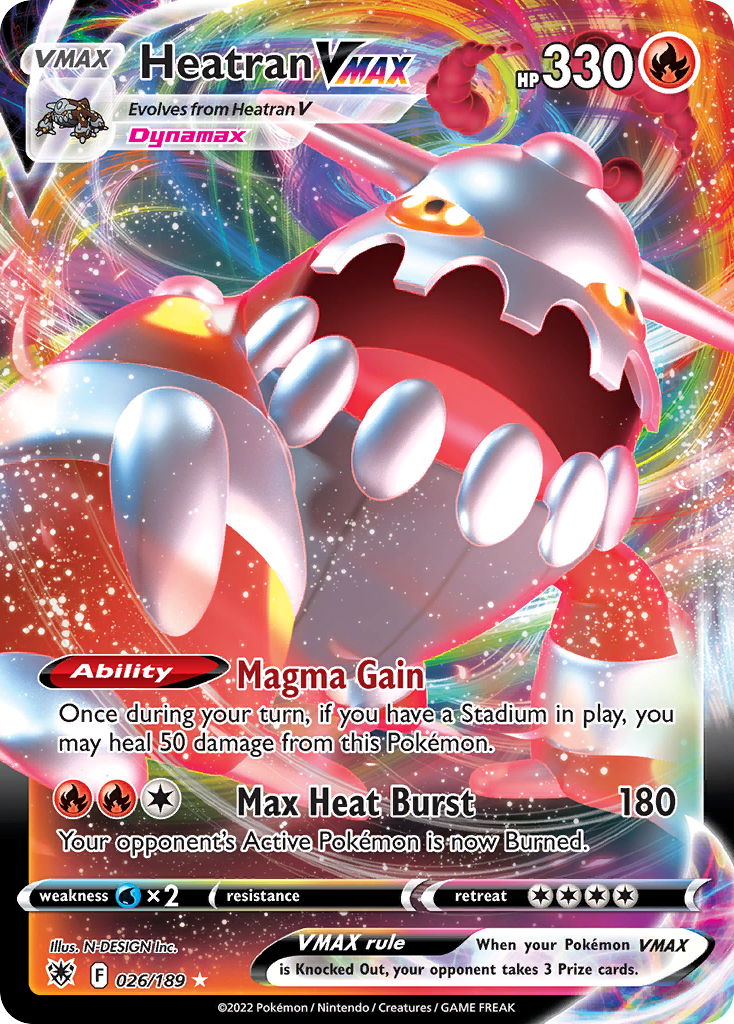 Heatran VMAX (26/189) - [Holo Foil] Astral Radiance (ASR)