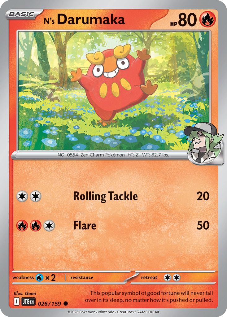 N's Darumaka (26/159) - Journey Together (JTG)