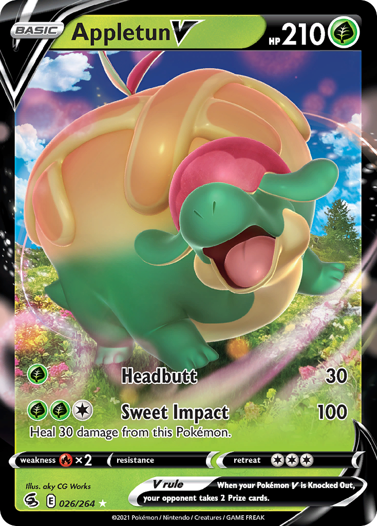 Appletun V (26/264) - [Holo Foil] Fusion Strike (FST)