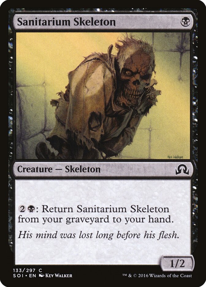 Sanitarium Skeleton (133) - Shadows over Innistrad (SOI)