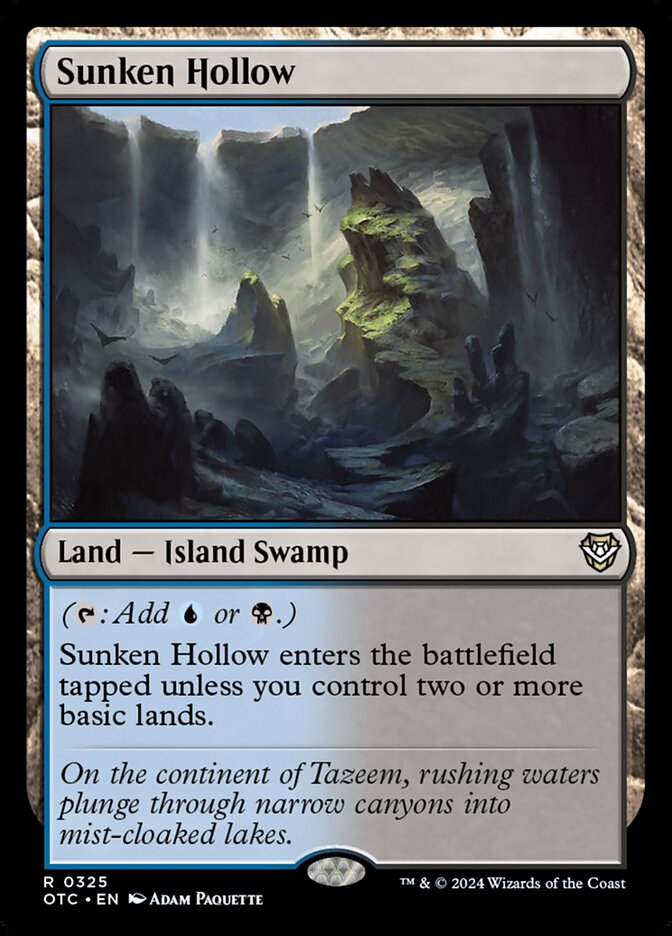 Sunken Hollow (325) - Outlaws of Thunder Junction Commander (OTC)