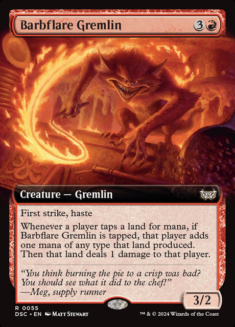 Barbflare Gremlin (55) - Duskmourn: House of Horror Commander (DSC)