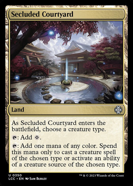 Secluded Courtyard (350) - The Lost Caverns of Ixalan Commander (LCC)