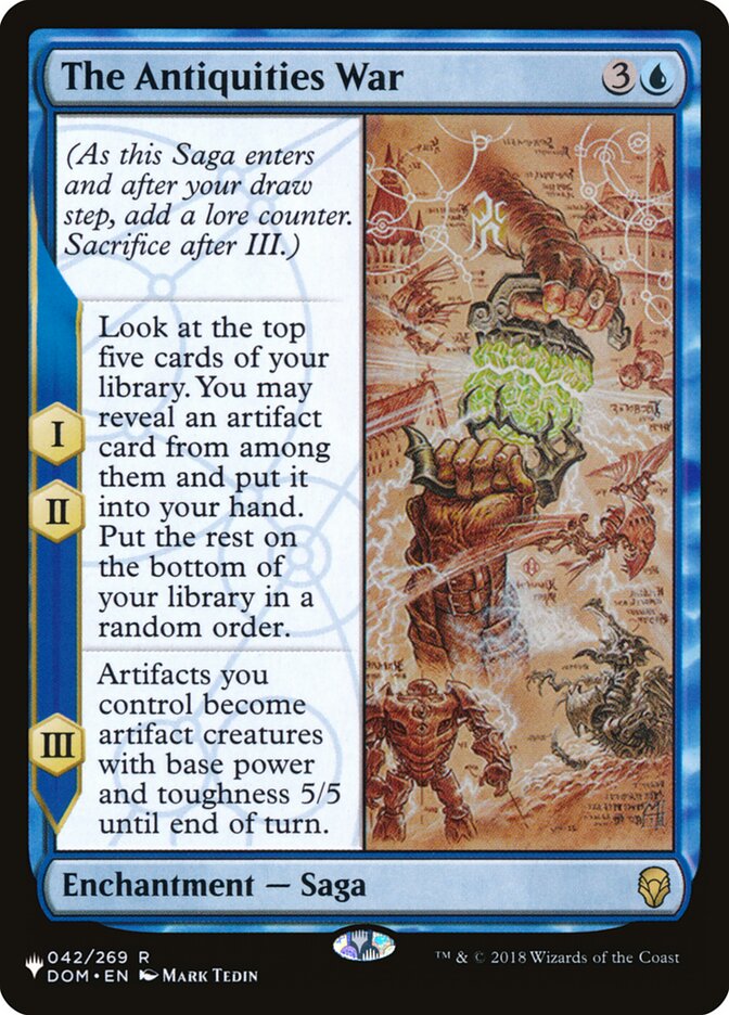 The Antiquities War (DOM-42) - The List (PLST)