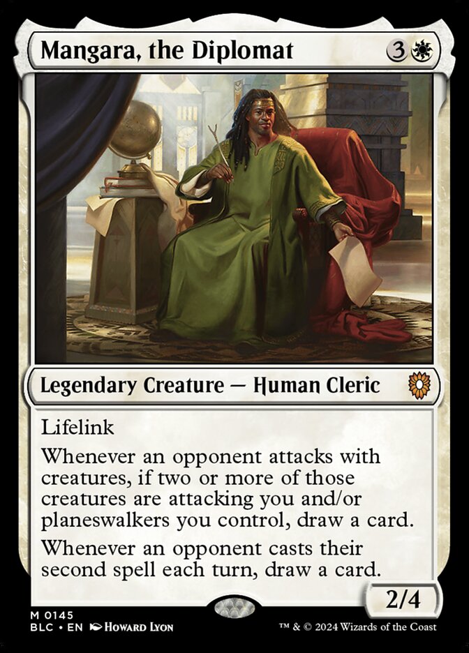 Mangara, the Diplomat (145) - Bloomburrow Commander (BLC)