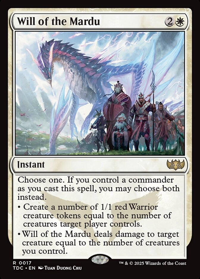 Will of the Mardu (17) - Tarkir: Dragonstorm Commander (TDC)