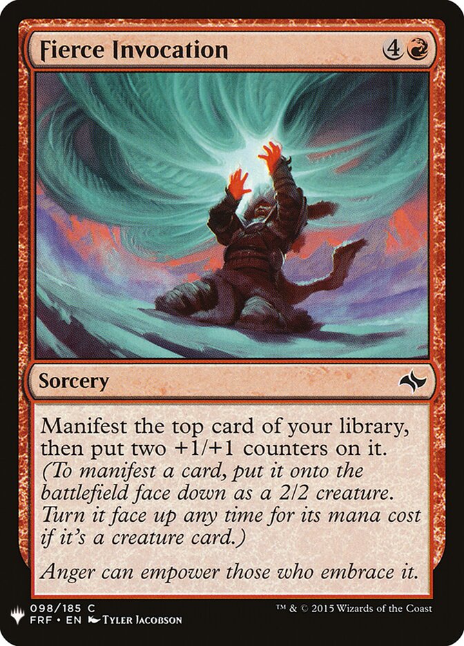 Fierce Invocation (FRF-98) - The List (PLST)
