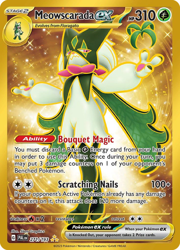 Meowscarada ex (271/193) - [Gold Holo] Paldea Evolved (PAL)
