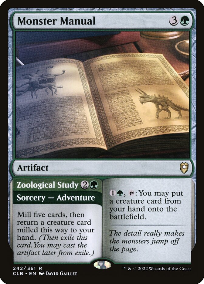 Monster Manual // Zoological Study (242) - Commander Legends: Battle for Baldur's Gate (CLB)
