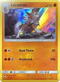 Lycanroc - 76/147 (Water Web Holo) (76) - Miscellaneous Cards & Products (MCAP)