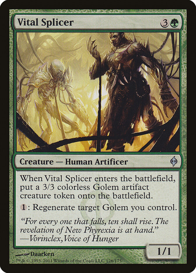 Vital Splicer (126) - New Phyrexia (NPH)