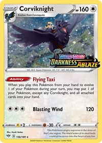 Corviknight - 156/189 (Darkness Ablaze Stamped) (156) - Miscellaneous Cards & Products (MCAP)