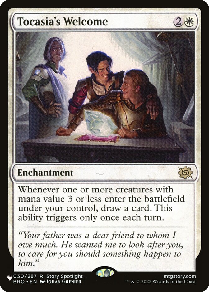 Tocasia's Welcome (BRO-30) - The List (PLST)