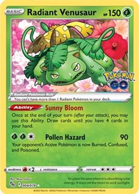 Radiant Venusaur (4) - Pokemon GO (PGO)