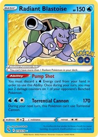 Radiant Blastoise (18) - Pokemon GO (PGO)