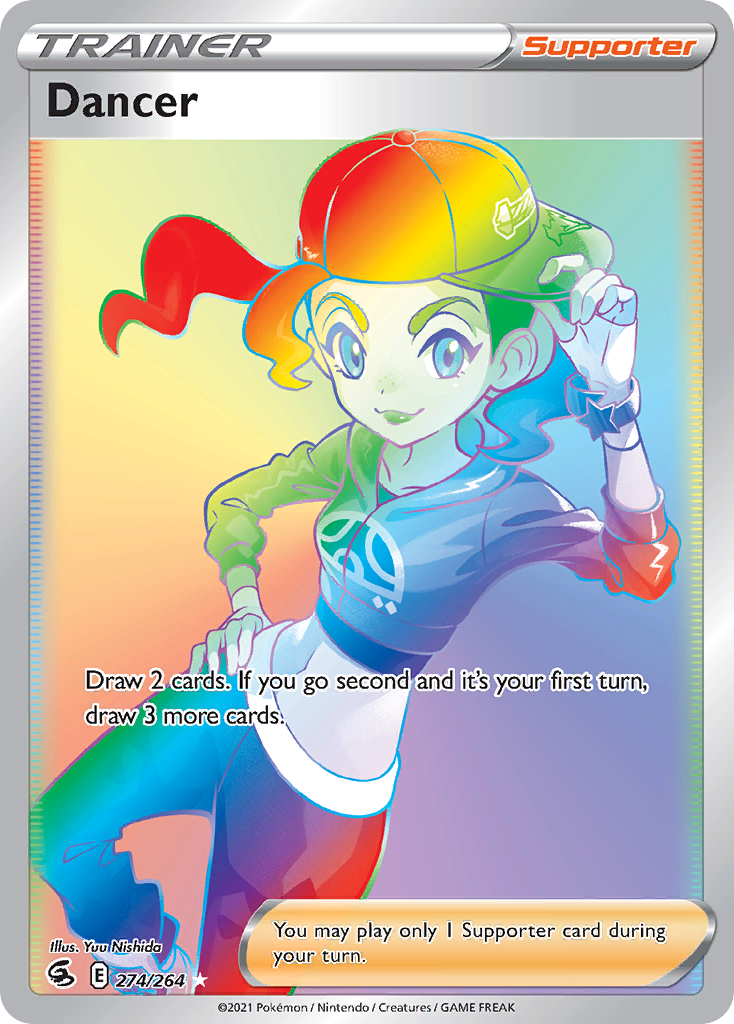 Dancer (274/264) - [Rainbow Holo] Fusion Strike (FST)