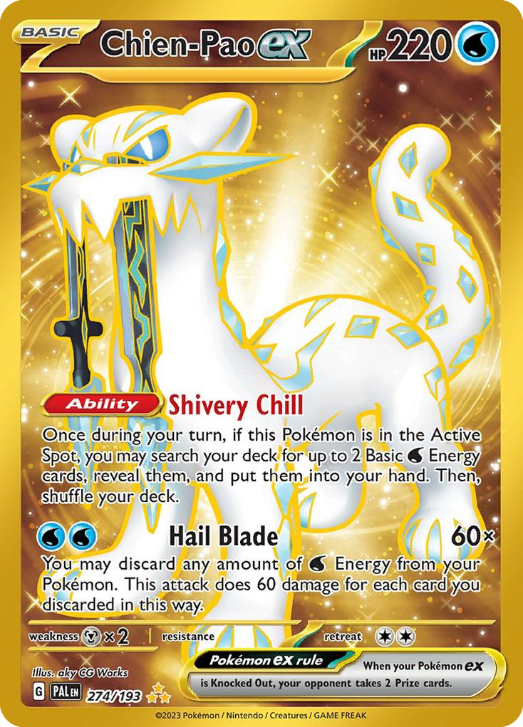 Chien-Pao ex (274/193) - [Gold Holo] Paldea Evolved (PAL)
