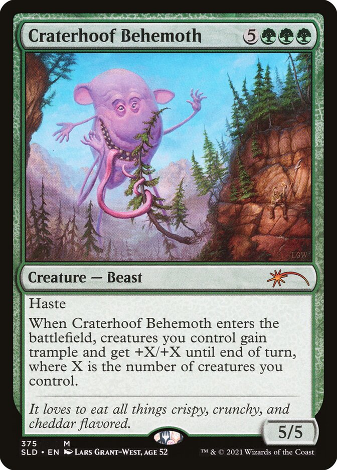 Craterhoof Behemoth (375) - Secret Lair Drop (SLD)