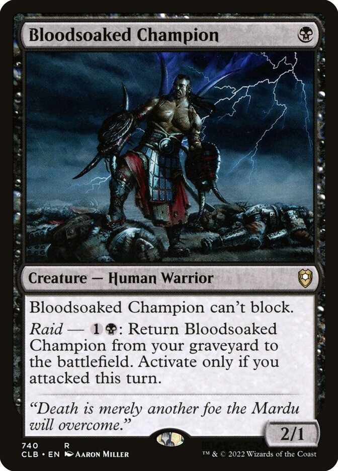 Bloodsoaked Champion (740) - Commander Legends: Battle for Baldur's Gate (CLB)