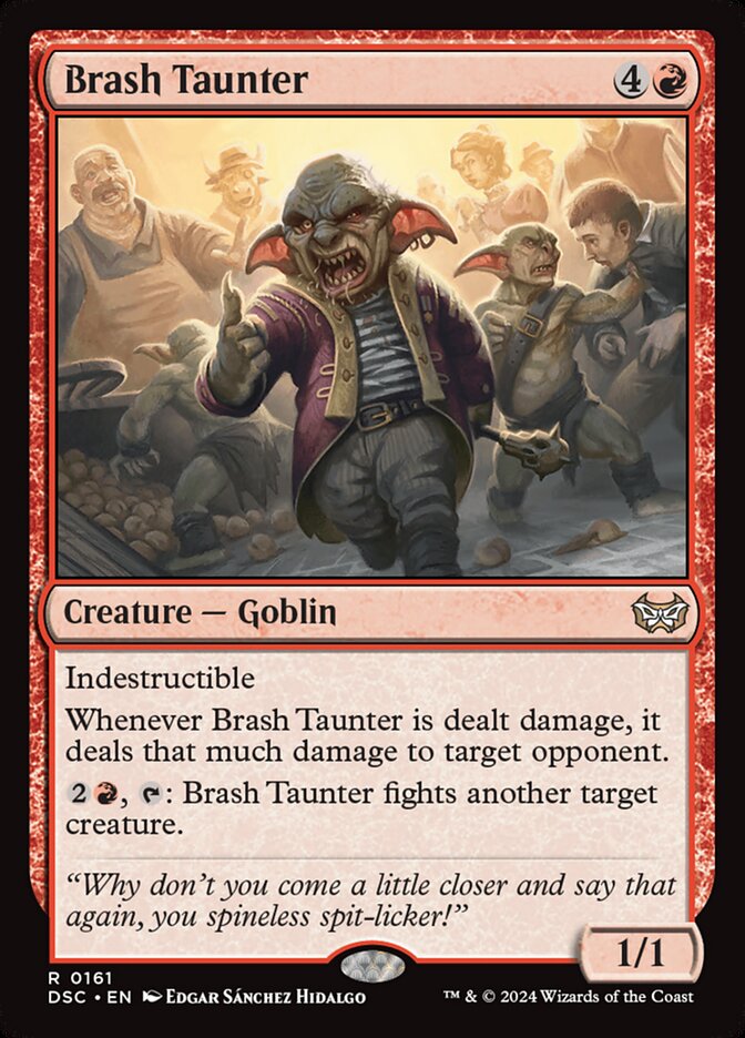 Brash Taunter (161) - Duskmourn: House of Horror Commander (DSC)