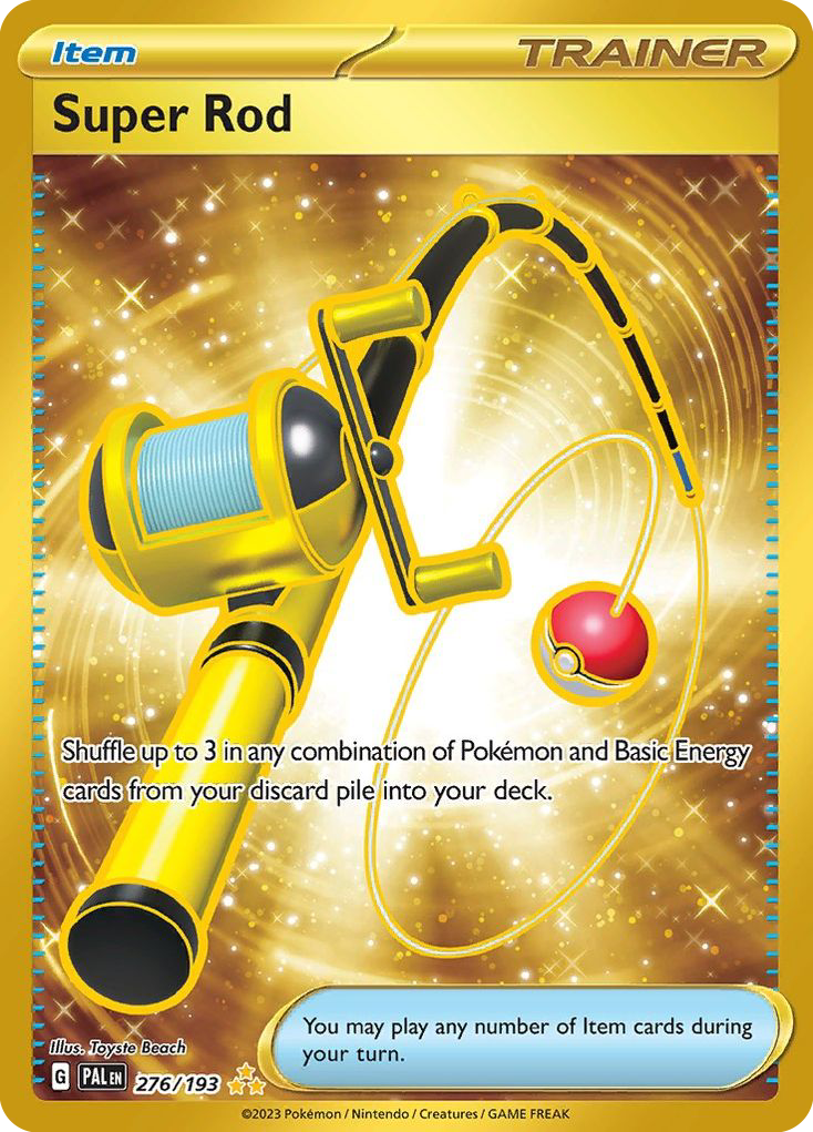 pokemon paldea evolved gold cards Super Rod