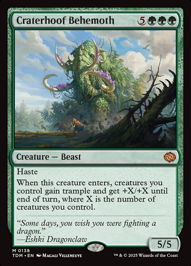Craterhoof Behemoth (138) - [Foil] Tarkir: Dragonstorm (TDM)