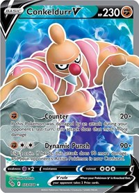 Conkeldurr V (Full Art) (73) - Pokemon GO (PGO)