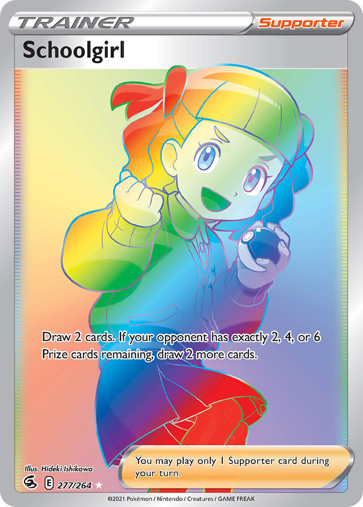 Schoolgirl (277/264) - [Rainbow Holo] Fusion Strike (FST)