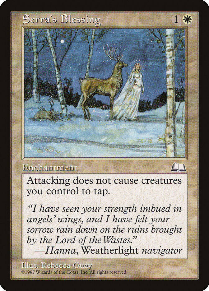 Serra's Blessing (25) - Weatherlight (WTH)