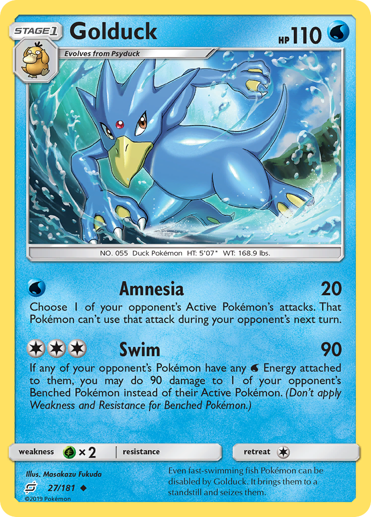 Golduck (27/181) - [Reverse Holo] Team Up (TEU)