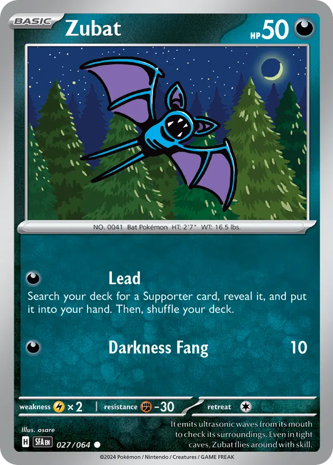 Zubat (27/64) - Shrouded Fable (SFA)