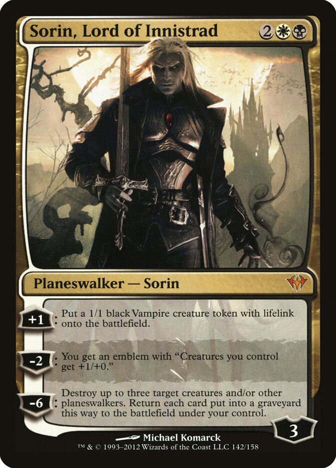 Sorin, Lord of Innistrad (142) - Dark Ascension (DKA)