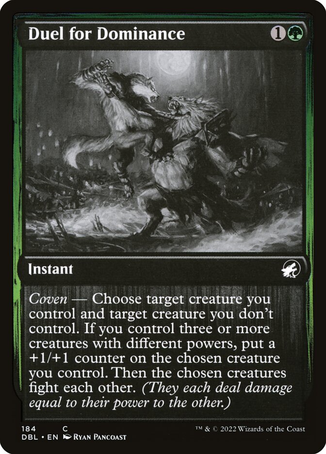 Duel for Dominance - [Foil] Innistrad: Double Feature (DBL)