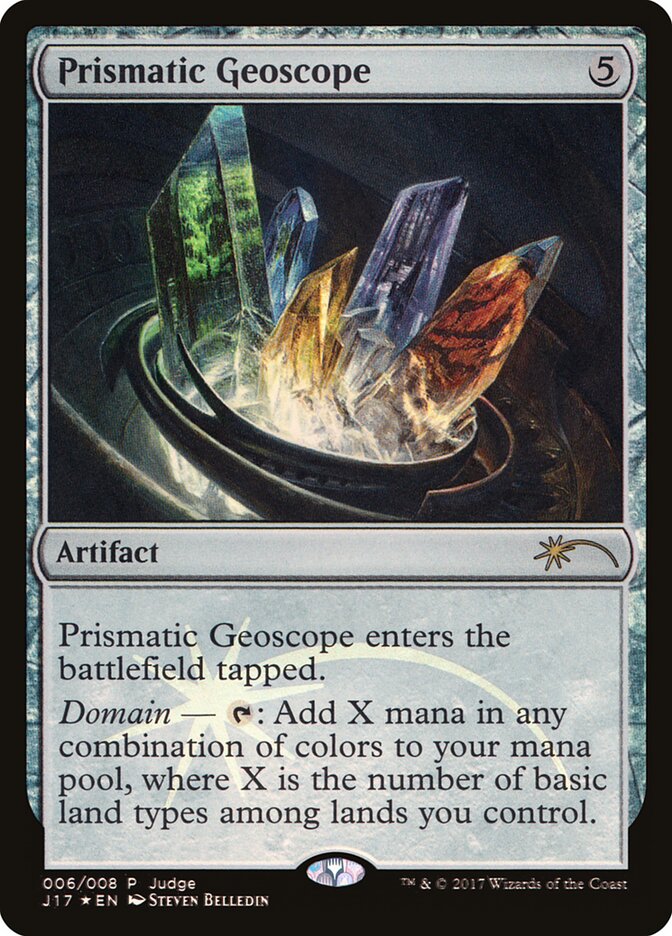 Prismatic Geoscope (6) - Judge Gift Cards 2017 (J17)