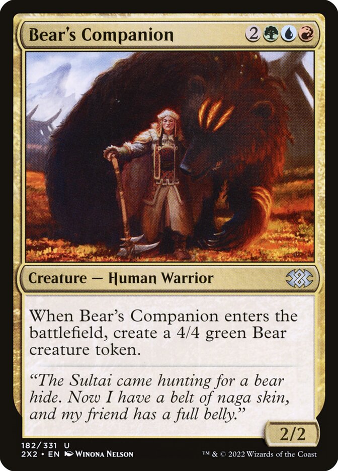 Bear's Companion (182) - Double Masters 2022 (2X2)