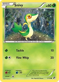 Snivy - 1/114 (Cosmos Holo) (1) - Miscellaneous Cards & Products (MCAP)