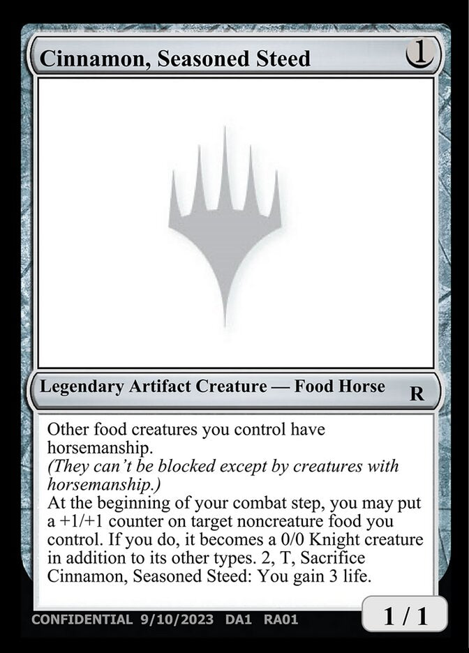 Cinnamon, Seasoned Steed (RA01) - Unknown Event (UNK)