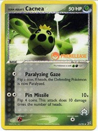 Team Aqua's Cacnea - 24/95 (Prerelease) (24) - Miscellaneous Cards & Products (MCAP)