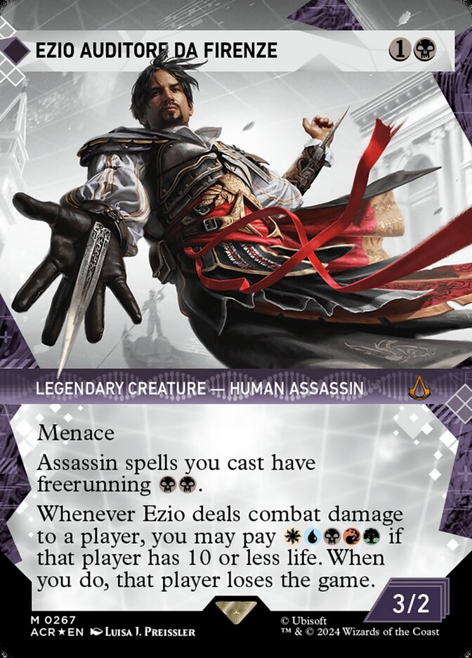 Ezio Auditore da Firenze - [Textured Foil, Showcase] Assassin's Creed (ACR)