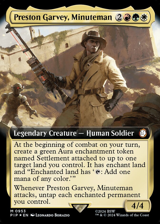 Preston Garvey, Minuteman - [Surge Foil, Extended Art] Fallout (PIP)