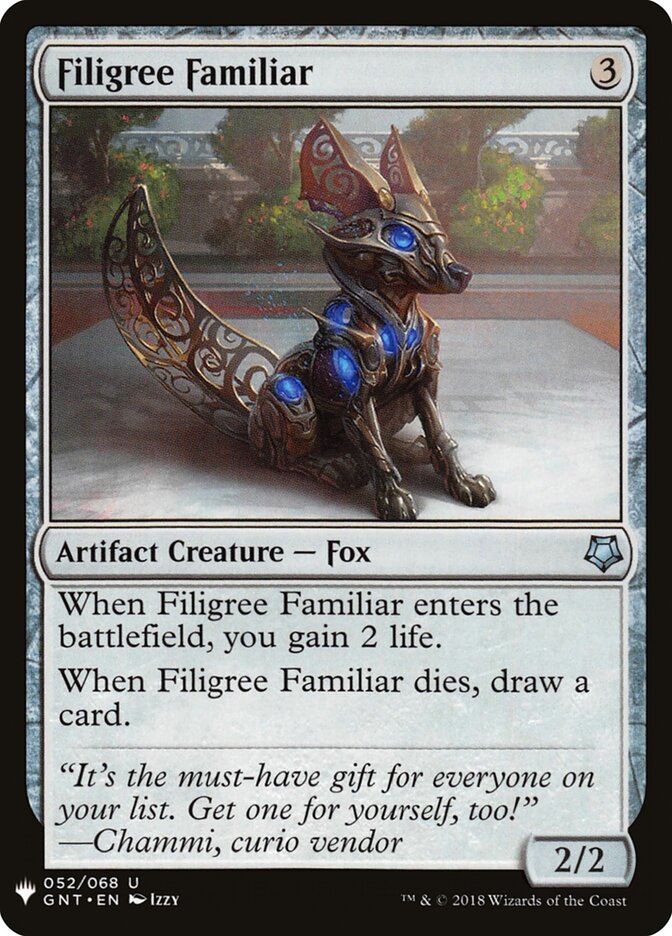 Filigree Familiar (GNT-52) - The List (PLST)