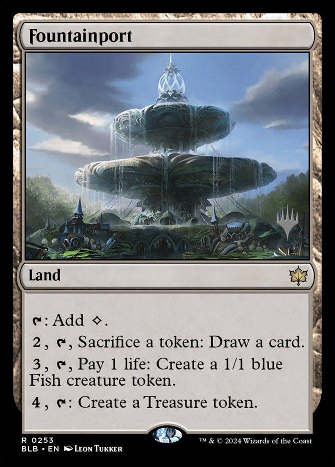 Fountainport (253p) - Bloomburrow Promos (PBLB)
