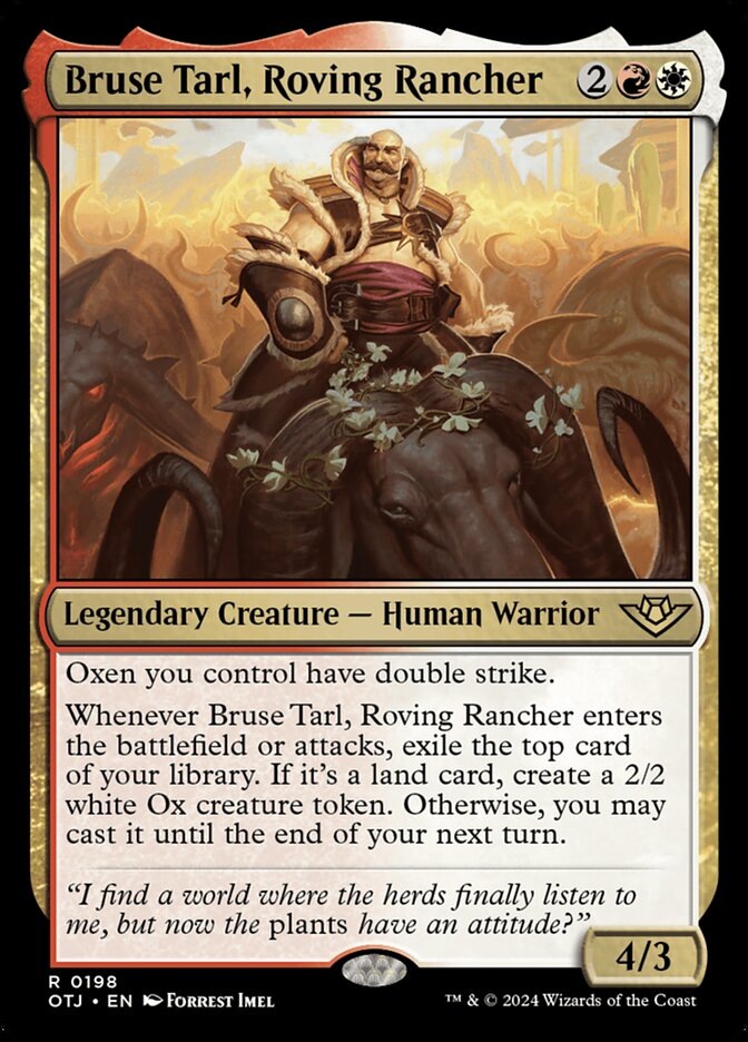 Bruse Tarl, Roving Rancher (198) - Outlaws of Thunder Junction (OTJ)