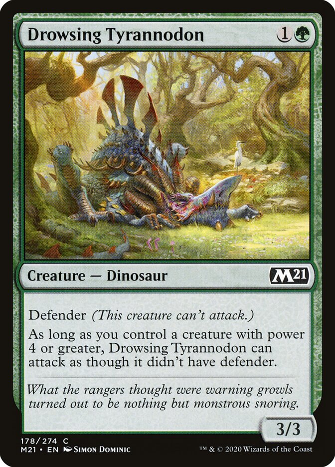 Drowsing Tyrannodon (178) - Core Set 2021 (M21)