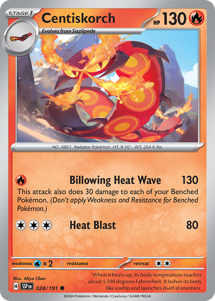 Centiskorch (28/191) - Surging Sparks (SSP)