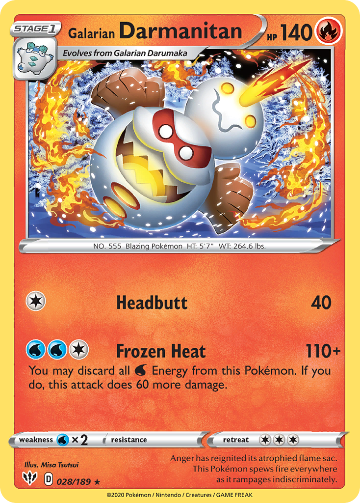 Galarian Darmanitan (28/189) - Darkness Ablaze (DAA)