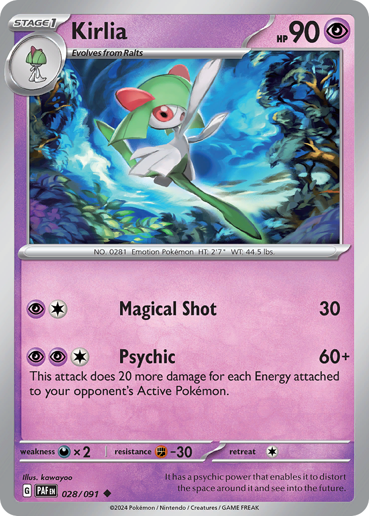 Kirlia (28/91) - Paldean Fates (PAF)