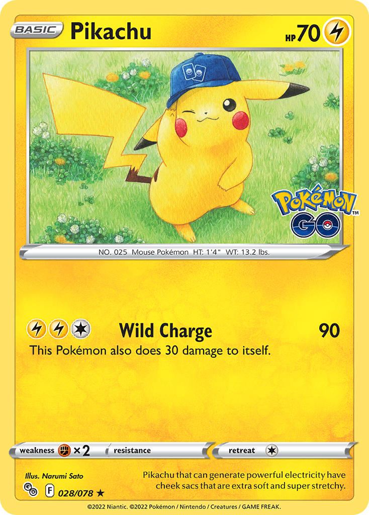 Pikachu (28/78) - [Holo Foil] Pokemon GO (PGO)